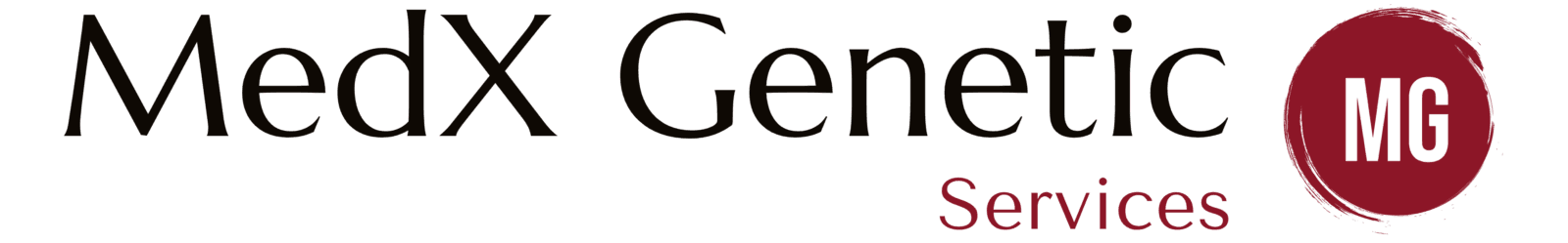 MedX Genetic Services | Horizontal Logo